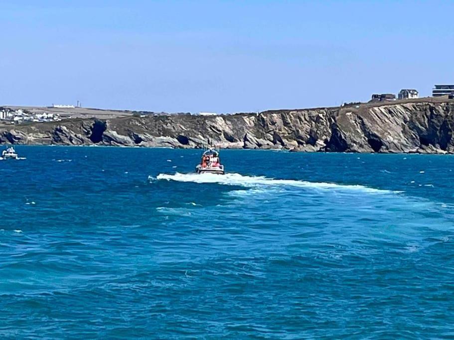 2Bed With Pool & Sea View Apartment New Quay Esterno foto